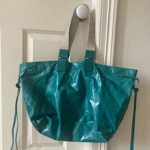 Isabel Marant Double Handle Leather Tote Green
